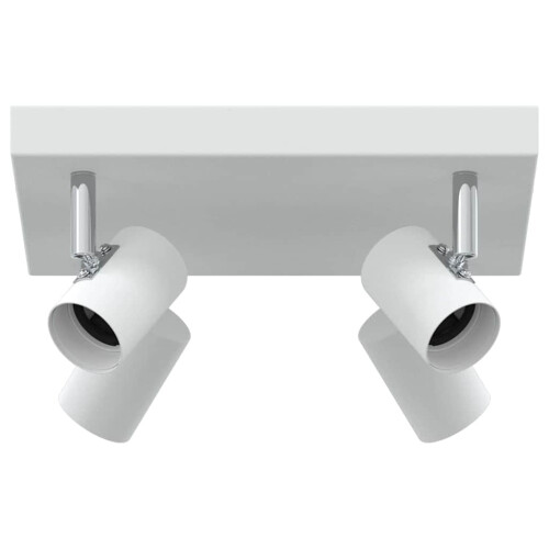 Berkfield Ceiling Spotlight White 26.5 x 26 x 11.5 cm Metal 1