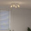 Berkfield Ceiling Spotlight White 26.5 x 26 x 11.5 cm Metal 4