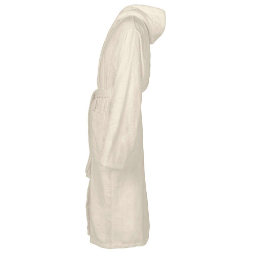 Berkfield Bathrobe KINN Cream L Cotton 1