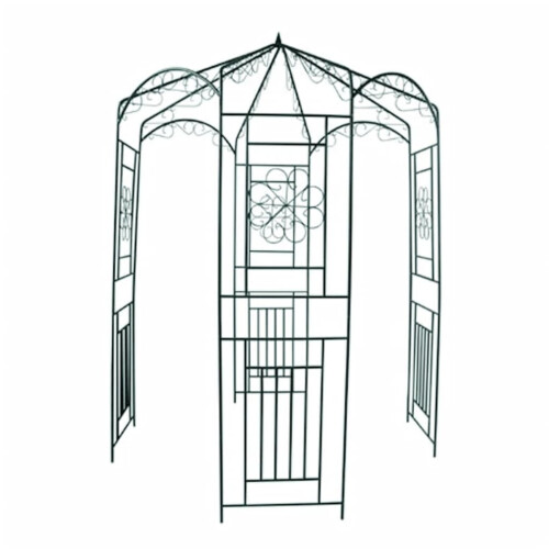 Berkfield Garden Arch 250 cm Dark Green 1