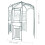 Berkfield Garden Arch 250 cm Dark Green 3