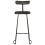 Berkfield Bar Stools 2 pcs Black 49x43x103 cm Solid Wood Mango 2