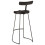 Berkfield Bar Stools 2 pcs Black 49x43x103 cm Solid Wood Mango 4