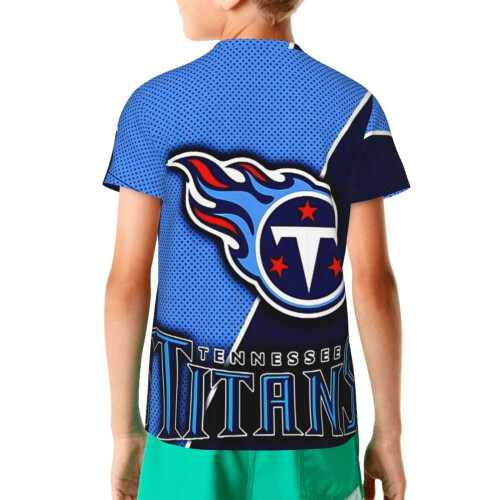 Νεανική κοντομάνικη μπλούζα Titans για αγόρια και κορίτσια με λογότυπο αθλητικής 1