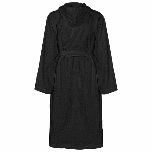 Berkfield Bathrobe KINN Black L Cotton 2