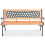Berkfield Garden Bench 122 cm Wood 2