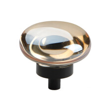 Champagne Crystal Drawer Knobs 2 Pcs DiamondCut Sparkle Design Elegant Dresser Cabinet Handles