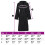 Berkfield Bathrobe KINN Black L Cotton 7