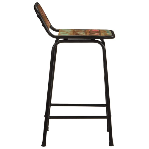 Berkfield Bar Stools 4 pcs 46x35.5x80 cm Solid Wood Reclaimed 2