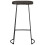 Berkfield Bar Stools 2 pcs Black 45x40x78 cm Solid Wood Mango 2