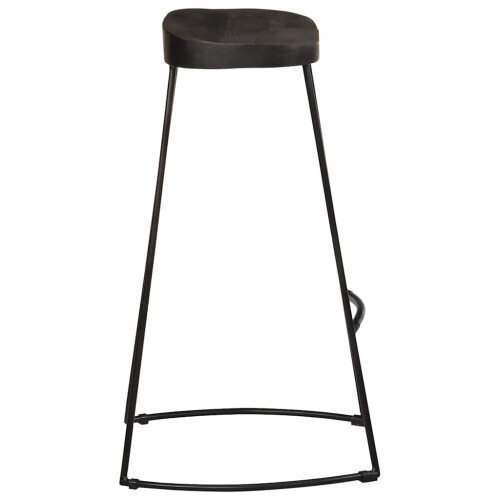 Berkfield Bar Stools 2 pcs Black 45x40x78 cm Solid Wood Mango 2