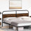 Berkfield Replace Headboard Smoked Oak 190 cm Steel and Engineered Wood 2