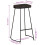 Berkfield Bar Stools 2 pcs Black 45x40x78 cm Solid Wood Mango 8