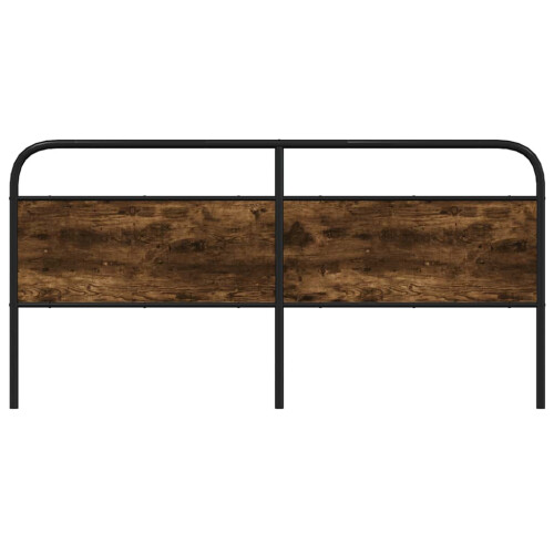 Berkfield Replace Headboard Smoked Oak 190 cm Steel and Engineered Wood 2