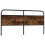 Berkfield Replace Headboard Smoked Oak 190 cm Steel and Engineered Wood 5