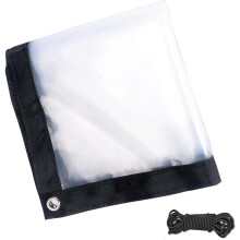 Clear Waterproof Tarp Heavy Duty Clear Tarpaulin with Grommets for Greenhouse Patio Garden Outdoor