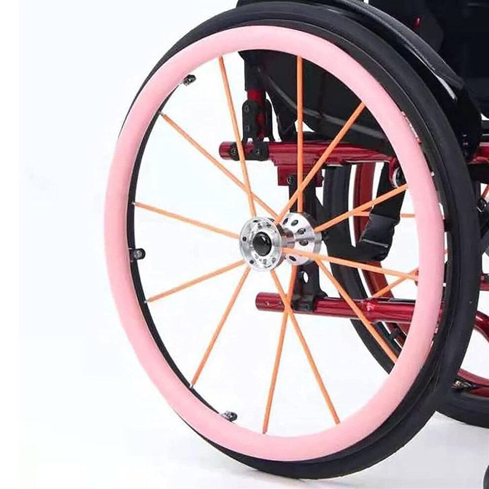 24 Inch Wheelchair Push Rim Covers, NonSlip WearResistant Silicone Grip for Better Traction, Color5