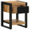 Berkfield Bedside Cabinet 35x34x45 cm Solid Rough Wood Mango 3