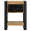 Berkfield Bedside Cabinet 35x34x45 cm Solid Rough Wood Mango 4