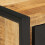 Berkfield Bedside Cabinet 35x34x45 cm Solid Rough Wood Mango 7