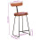 Berkfield Bar Stools 2 pcs 49x43x88 cm Solid Wood Mango 9