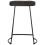 Berkfield Bar Stools 2 pcs Black 45x40x62 cm Solid Wood Mango 2