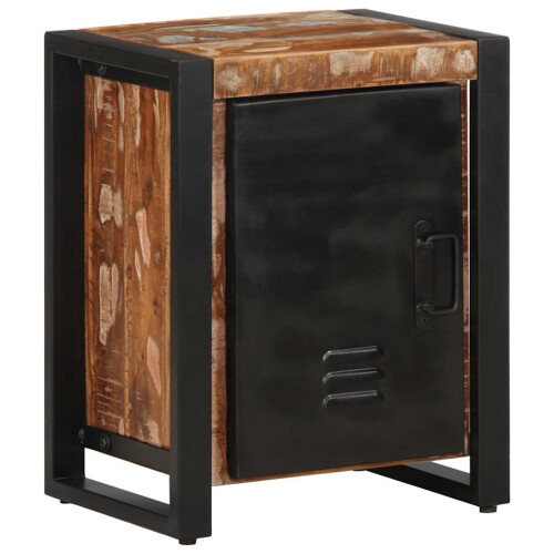 Berkfield Bedside Cabinet Multicolour 40x30x51 cm Solid Wood Reclaimed 1