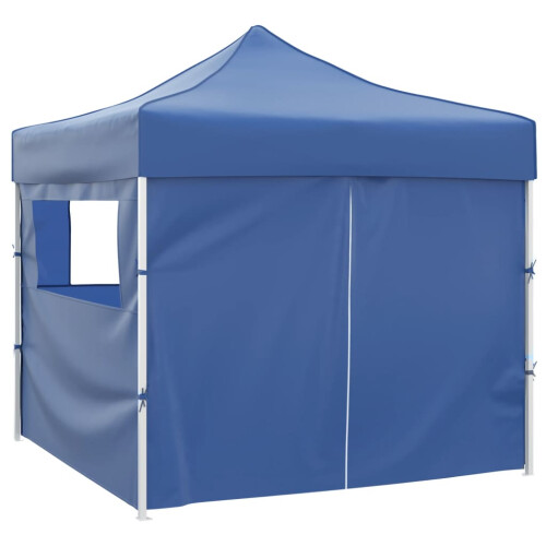 Berkfield Foldable Tent 3x3 m with 4 Walls Blue 1