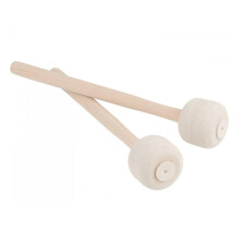 2Pcs NonSlip Wooden Bass Drum Mallets with Soft Felt Head for Warm Tone and Beginners
