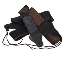 2pcs Adjustable Guitar Strap with Builtin Pick Holder for Electric Acoustic and Bass Guitars