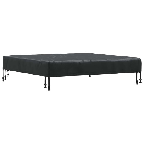 Berkfield Table Cover Plain Black 112 x 112 x 15 cm Fabric 1