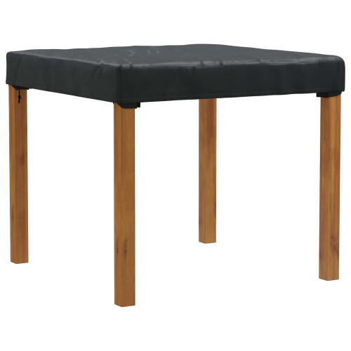 Berkfield Table Cover Plain Black 112 x 112 x 15 cm Fabric 2
