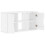Berkfield TV Cabinet ODDA White 79x24x40 cm Solid Wood Pine 5