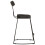 Berkfield Bar Stools 2 pcs Black 49x43x79 cm Solid Wood Mango 3