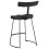 Berkfield Bar Stools 2 pcs Black 49x43x79 cm Solid Wood Mango 4