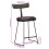 Berkfield Bar Stools 2 pcs Black 49x43x79 cm Solid Wood Mango 9