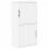 Berkfield Side Cabinet ODDA White 40x24x79 cm Solid Wood Pine 2
