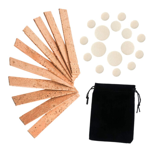 Clarinet Cork Pads SelfAdhesive Replacement Kit for Woodwind Instruments Quick  Durable Seal