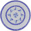 Berkfield Bistro Table Blue and White 60 cm Mosaic 3