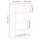 Berkfield Side Cabinet with Drawers ODDA White 40x24x79 cm Solid Wood Pine 10