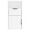 Berkfield Side Cabinet with Drawer ODDA White 40x24x79 cm Solid Wood Pine 6