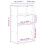 Berkfield Side Cabinet with Drawer ODDA White 40x24x79 cm Solid Wood Pine 10