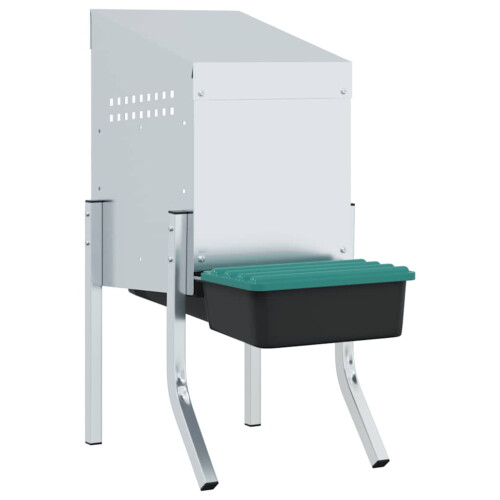 Berkfield Chicken Nesting Box 1 Compartment with Legs Galvanised Steel 1
