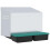 Berkfield Chicken Nesting Box 2 Compartments Wall-Mounted Galvanised Steel 2