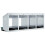 Berkfield Chicken Nesting Box 4 Compartments Wall-Mounted Galvanised Steel 7