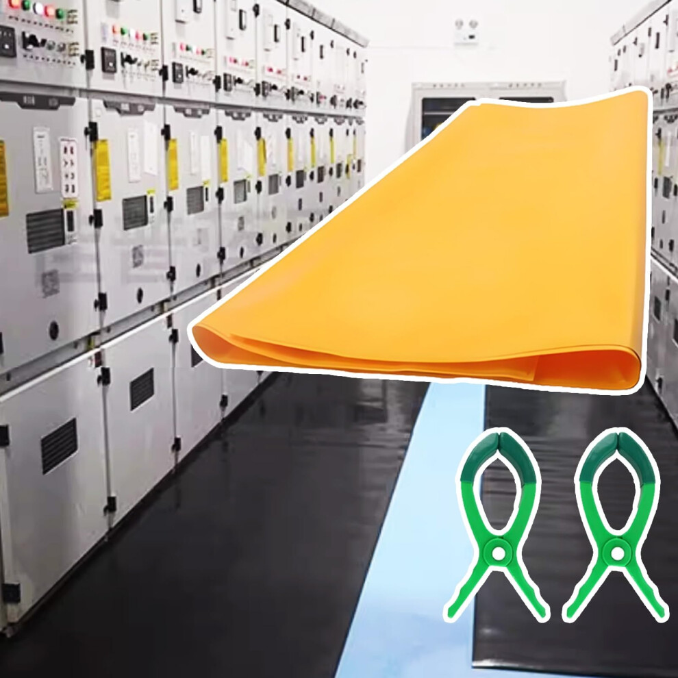 Electrical Insulating Blanket 10Kv For Switchboard, Waterproof Tear Resistant Voltage Insulation Mat 100X80cm 9351714834810