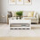 Berkfield Coffee Table Drammen White 99 x 55 x 45 cm Solid Pine Wood 4
