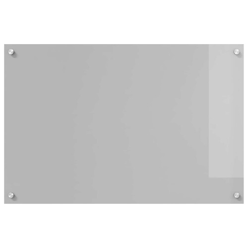 Berkfield Kitchen Backsplash Light Grey 90 x 60 cm Tempered Glass 1