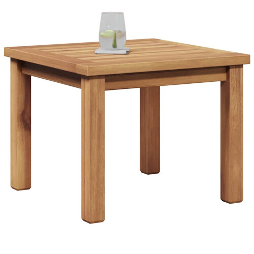 Berkfield Coffee Table Brown 45 x 45 x 36 cm Solid Teak Wood 2