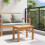 Berkfield Coffee Table Brown 50 x 35 x 36 cm Solid Teak Wood 4